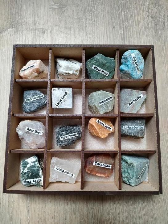 Edelstenen set, Verzamelen, Mineralen en Fossielen, Mineraal, Ophalen of Verzenden