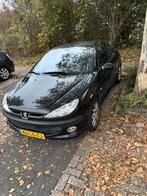 Peugeot 206 2.0 16V CC 2003 Zwart, Auto's, Peugeot, 136 pk, 4 cilinders, Cabriolet, 4 stoelen