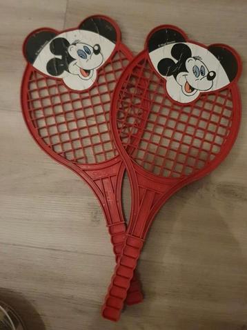 Mickey Mouse rackets uit de jaren 80! Zeldzaam! beschikbaar voor biedingen