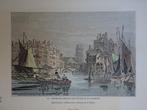 staalgravure Rotterdam haven Laurenskerk J. Jackson 19e eeuw, Antiek en Kunst, Kunst | Etsen en Gravures, Verzenden
