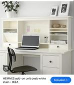 Opbouw bureau Hemnes Ikea wit, Ophalen, Gebruikt, Bureau