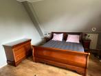 klassiek kersenhouten bed 180/200, Huis en Inrichting, Ophalen, Zo goed als nieuw, Tweepersoons