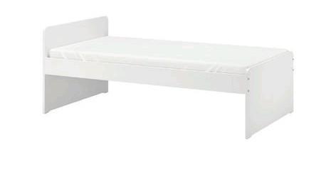 IKEA SLÄKT 1 persoonsbed inclusief matras en lattenbodem, Huis en Inrichting, Slaapkamer | Bedden, Zo goed als nieuw, Eenpersoons