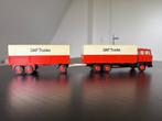 Lion Car 50 Daf 2800 truck met aanhanger, Hobby en Vrije tijd, Modelauto's | 1:50, Ophalen of Verzenden, Bus of Vrachtwagen, Lion Toys