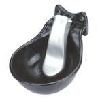 Drinkbak metaal 1/2", RVS tong., Meerdere dieren, Varken