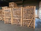 Gestapeld ovengedroogd eiken haardhout vanaf 175,- per m3, 6 m³ of meer, Ophalen of Verzenden, Blokken