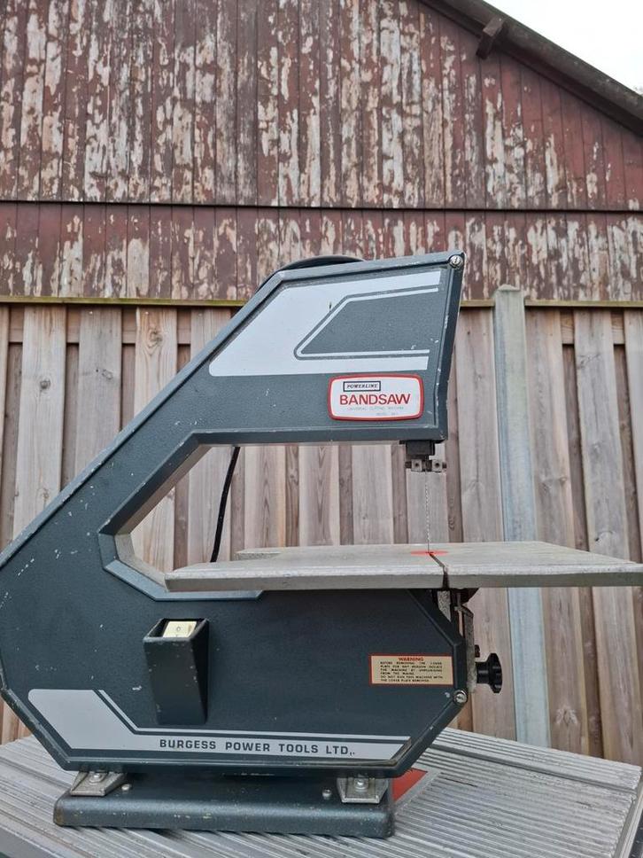 Burgess Powerline Bandzaag - Vintage, Doe-het-zelf en Verbouw, Gereedschap | Zaagmachines, Gebruikt, Lintzaag, Minder dan 600 watt