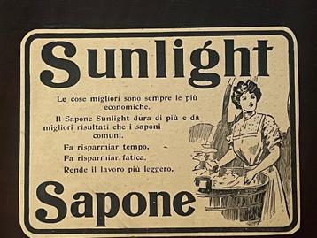 1905 - In lijstje! Sunlight advertentie ..ORIGINEEL. in 1905 beschikbaar voor biedingen