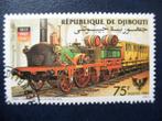 Postzegels treinen Djibouti 1985 nr. 440 - cat.w. € 1,50., Ophalen of Verzenden, Gestempeld, Treinen