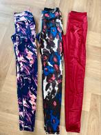 Set van 3 superleuke fitness of yoga leggings H&M, H&M, Verzenden, Maat 34 (XS) of kleiner, Rood
