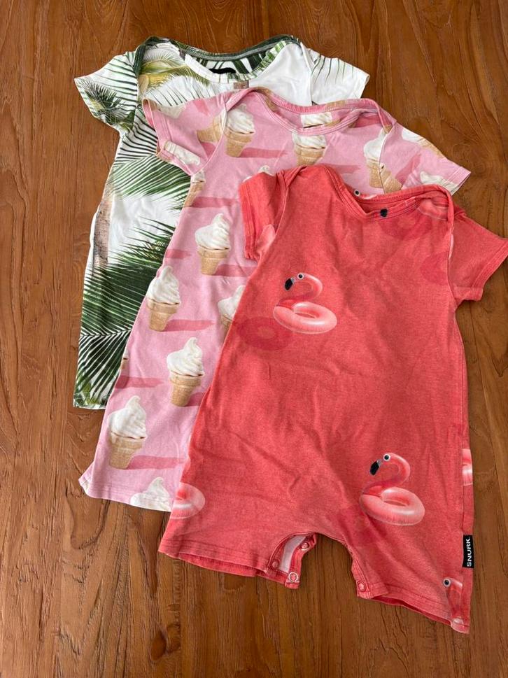 ZGAN 3 pyjama’s maat 80/86 van Snurk, Kinderen en Baby's, Babykleding | Maat 80, Zo goed als nieuw, Meisje, Nacht- of Onderkleding
