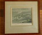 Kleine staalgravure Tiel van de Waalzijde naar G.M. Kurz, Ophalen of Verzenden