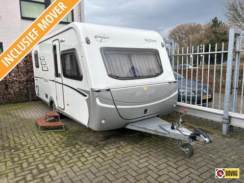 Eriba Nova 465 2012 oa incl mover en voortent, Caravans en Kamperen, Caravans, Bedrijf, tot en met 4, 1000 - 1250 kg, Eriba, 5 tot 6 meter