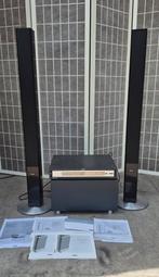 LOEWE 2X zuil-luidsprekers individual L1,Subwoofer radio dvd, Ophalen, Zo goed als nieuw, Overige merken, Dvd-speler
