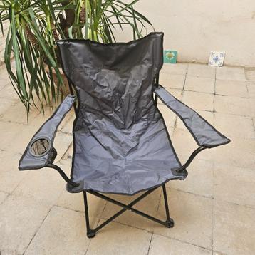 Vouwstoel, campingstoel, visstoel met bekerhouder + draagtas beschikbaar voor biedingen