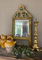 18e eeuws antiek franse spiegel met kuif, Antiek en Kunst, Antiek | Spiegels, Ophalen, Rechthoekig