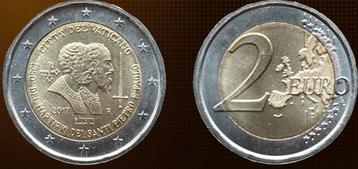 2 Euro Vaticaanstad 2017 (UNC) beschikbaar voor biedingen