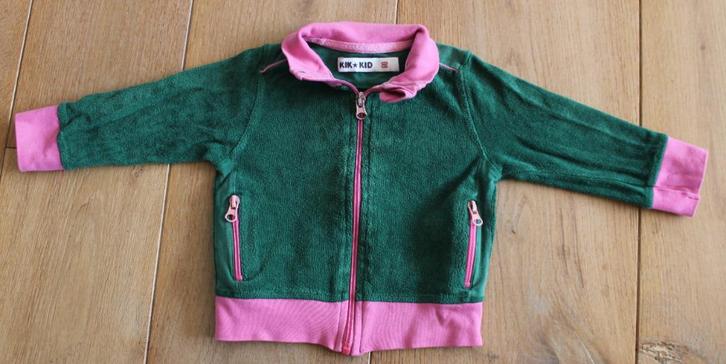 Badstof vestje van Kik Kid 80, Kinderen en Baby's, Babykleding | Maat 80, Gebruikt, Meisje, Truitje of Vestje, Ophalen of Verzenden
