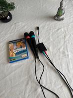 PS2 Singstar Party + Microfoons, Spelcomputers en Games, Muziek, Gebruikt, 2 spelers, Eén computer