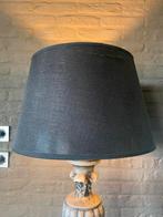 Zwarte lampenkap met scheurtje, Ophalen of Verzenden, Zo goed als nieuw, Rond