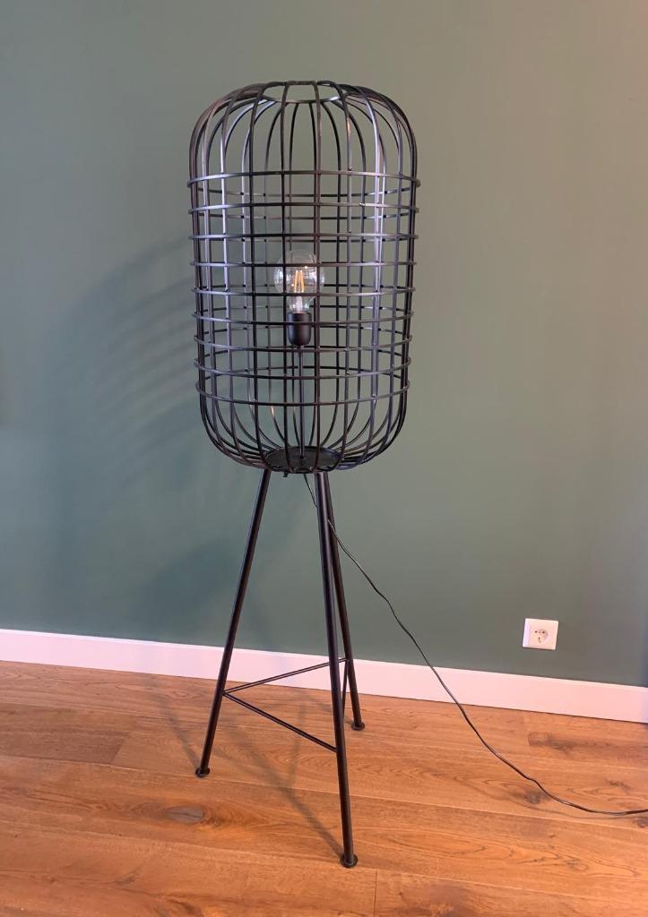 Moet weg! Industriële vloerlamp (zgan), Huis en Inrichting, Lampen | Vloerlampen, Zo goed als nieuw, 150 tot 200 cm, Metaal, Ophalen