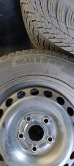 4 stalen velgen met winterbanden voor Skoda Octavia, Auto-onderdelen, Banden en Velgen, Ophalen, Gebruikt, 15 inch, Banden en Velgen
