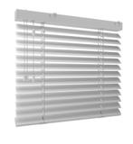 3 Aluminium jaloezieën recht raam 5201 wit 50mm, Ophalen, 100 tot 150 cm, Nieuw, Wit