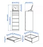 Ladekast Ikea, Huis en Inrichting, Kasten | Ladekasten, Minder dan 50 cm, Gebruikt, 5 laden of meer, 100 tot 150 cm
