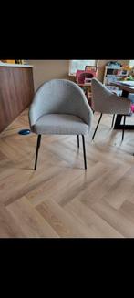 6 Nieuwe Beau Armstoelen - Zwart Stalen Poten, Huis en Inrichting, Zwart, Nieuw, Ophalen of Verzenden, Metaal