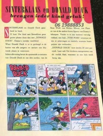 zoek oud Sinterklaas en Donald Duck promotie folder ca 1959 beschikbaar voor biedingen