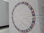 Boerenbont tafellaken rond, Antiek en Kunst, Antiek | Kleden en Textiel, Ophalen