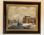 Winterlandschap door W. Janssen, Antiek en Kunst, Kunst | Schilderijen | Klassiek, Ophalen