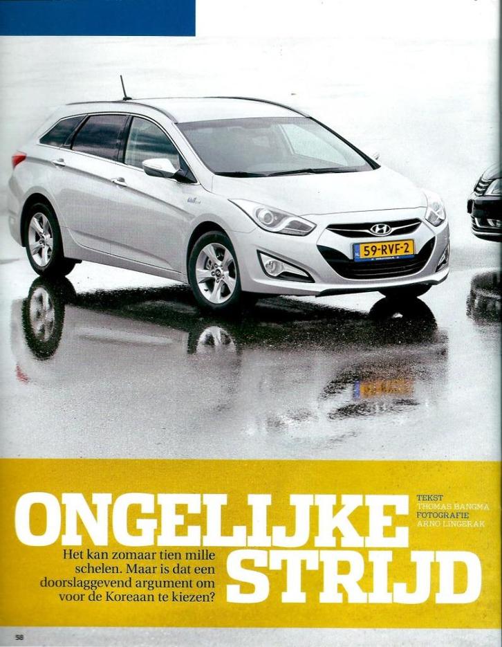 Autovisie dubbeltest Hyundai i40 en VW Passat 2011, Boeken, Auto's | Folders en Tijdschriften, Gelezen, Volkswagen, Ophalen of Verzenden
