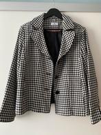 Blazer colbert jas zwart/wit houndstooth Mt 46, Ophalen of Verzenden, Zo goed als nieuw, Maat 46/48 (XL) of groter, Wit