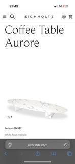 EICHHOLTZ salontafel Coffee Table Aurore / eric kuster style, Huis en Inrichting, Tafels | Salontafels, Zo goed als nieuw, Minder dan 50 cm