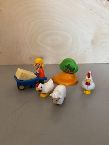 Playmobil 123 Boerin met haan en kip (6965) beschikbaar voor biedingen