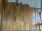 24 vloerplanken tot 3,5 meter lang, voor ruim 12 m2 vloer, Ophalen, Gebruikt, Minder dan 25 mm, Grenen