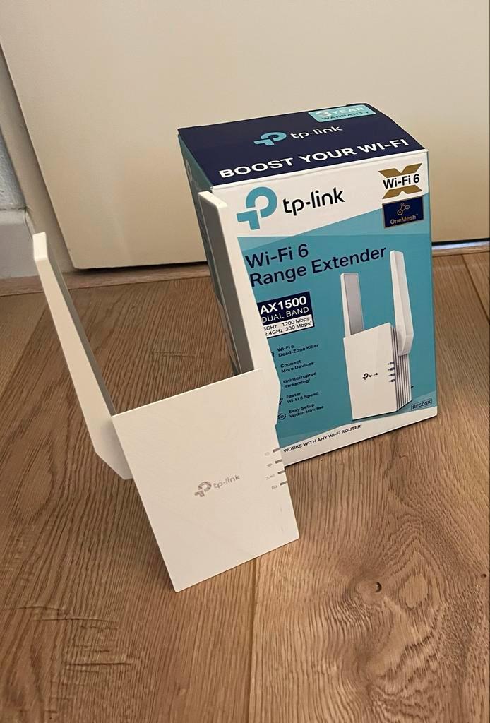 TP-Link RE505X WiFi 6 Range Extender, Computers en Software, WiFi-versterkers, Zo goed als nieuw, Ophalen of Verzenden
