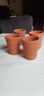 4 kleine potjes H 7,5cm bijv.voor kruiden-kweken of stekjes, Nieuw, Ophalen of Verzenden, Balkon, Overige vormen