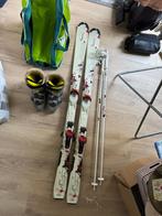 Ski set compleet - 143cm ski's, schoenmaat 39, 140 tot 160 cm, Gebruikt, Carve, Skiën