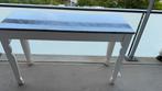 Sidetable met marmerlook blad, Gebruikt, 50 tot 100 cm, Ophalen of Verzenden, Metaal