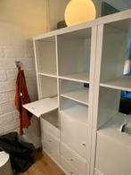 Kallax kast met lades, deuren en uitschuifblad, Ophalen, Gebruikt, 100 tot 150 cm, Met lade(s)