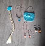 Frozen sieraden, haarvlecht, sleutelhangers en tasje, Ophalen of Verzenden, Zo goed als nieuw