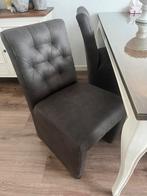 4 NIEUWE eetkamerstoelen op wieltjes, Ophalen, Nieuw, Grijs, Vier