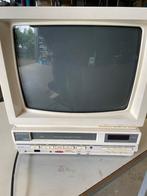 Vintage retro crt tv televisie Funai met videorecorder, Audio, Tv en Foto, Vintage Televisies, Funai, Niet werkend, Funai, Funai