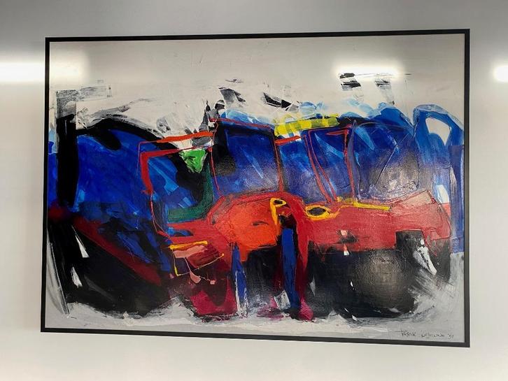 Modern schilderij Expectation van Frank Lejeune, Antiek en Kunst, Kunst | Schilderijen | Modern, Ophalen