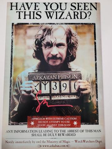 Harry Potter Sirius Black Gary Oldman Handtekening Foto beschikbaar voor biedingen
