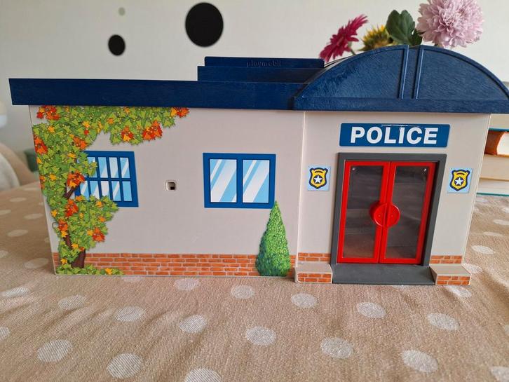 Playmobil Politiebureau Speelset - Koffermodel, Kinderen en Baby's, Speelgoed | Playmobil, Gebruikt, Complete set, Ophalen of Verzenden