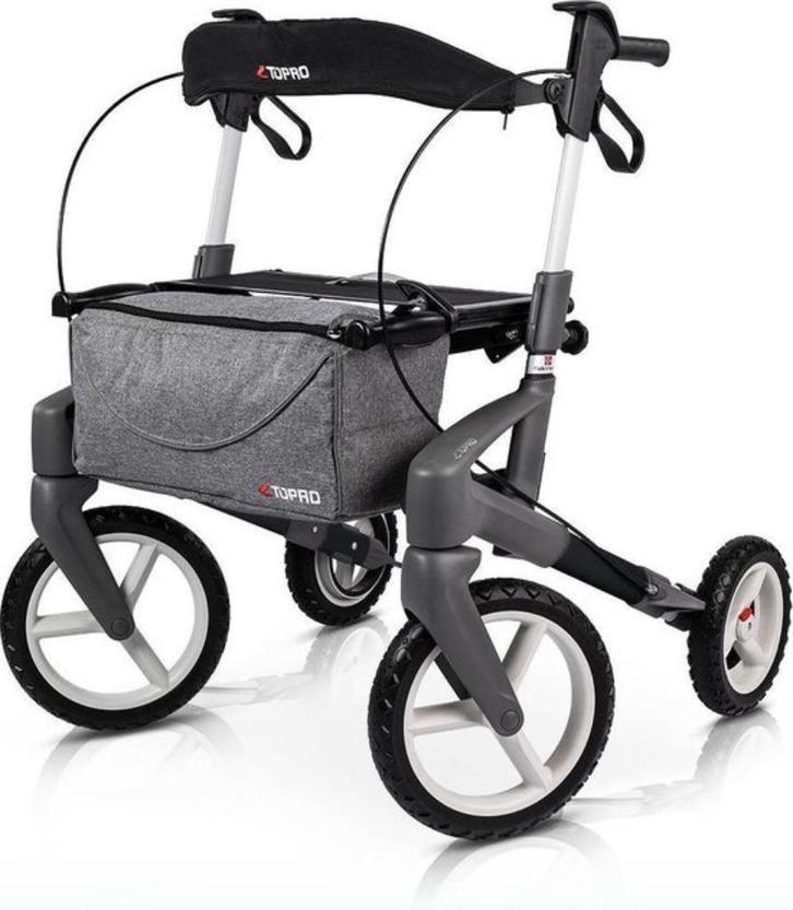 Luxe grote rollator Topro Olympos ATR M zo goed als nieuw, Diversen, Rollators, Zo goed als nieuw, Lichtgewicht, Opvouwbaar, Ophalen of Verzenden
