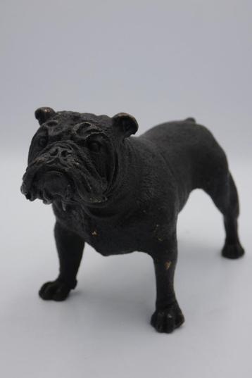 Bronzen Bulldog Staand Bronze Garanti Paris - J B Deposee